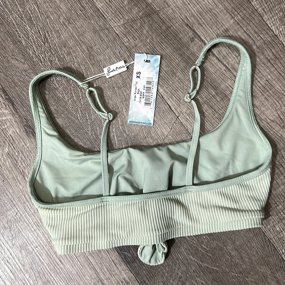 Frankies Bikinis Greer Ribbed Bralette Top
